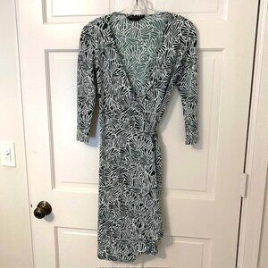 BCBG Max Azria Wrap Dress Green Extra Small Women's